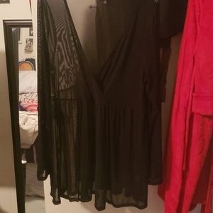 Torrid sheer babydoll top size 2